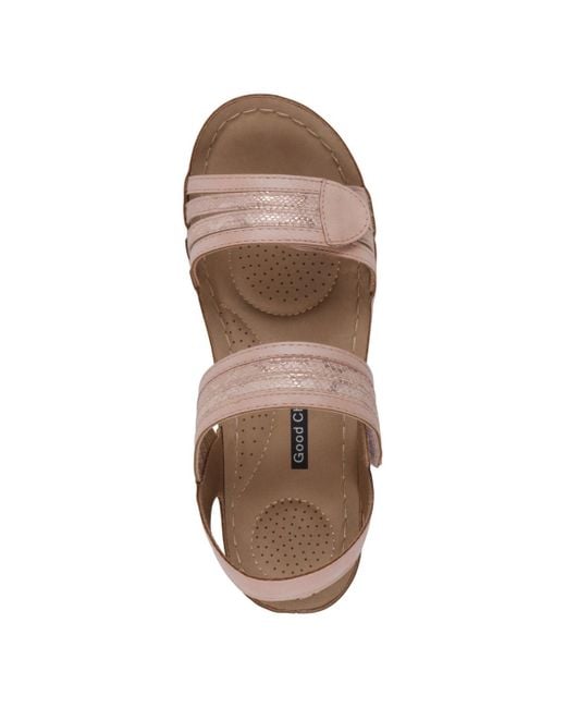 Gc Shoes Brown Samar Wedge Sandals