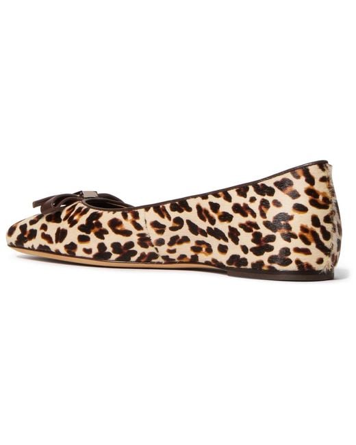 Kate Spade Brown Deco Bow Flats