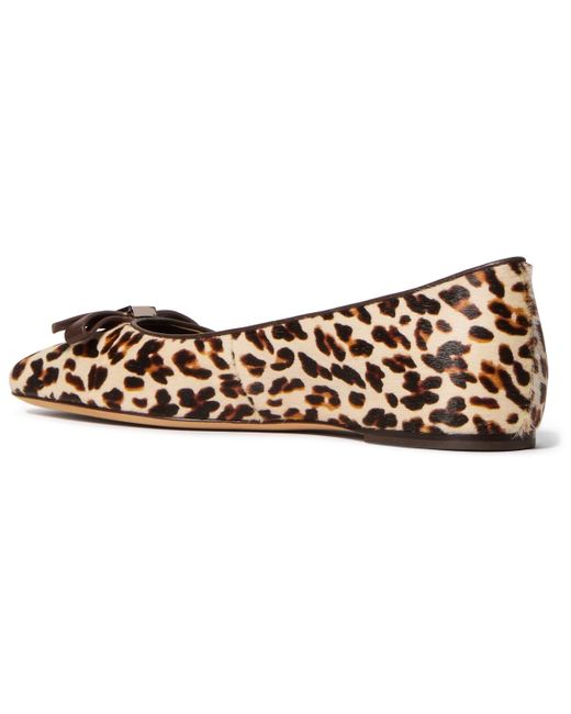 Kate Spade Brown Deco Bow Flats