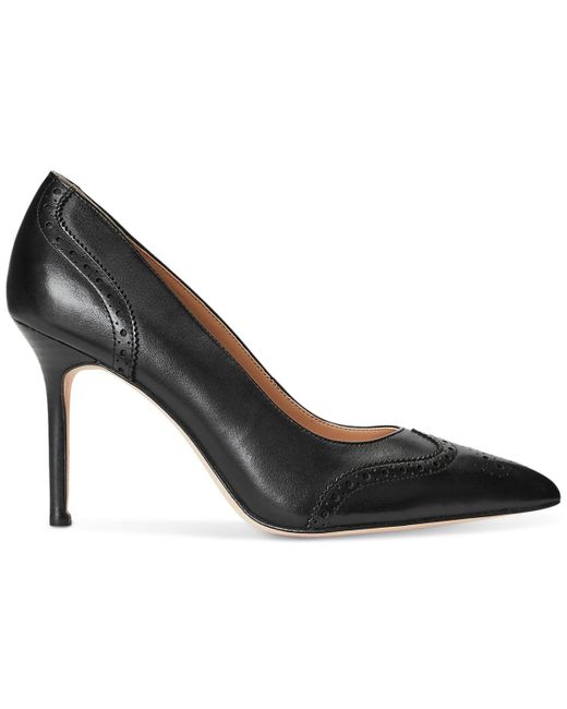 Lauren by Ralph Lauren Lynden Pointed Pumps in Brown Lyst