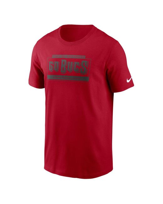Nike Red Tampa Bay Buccaneers Primetime Local Essential T-shirt for men