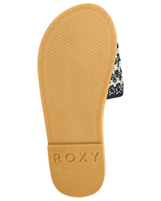 Roxy Black Riviera Slip On Sandals