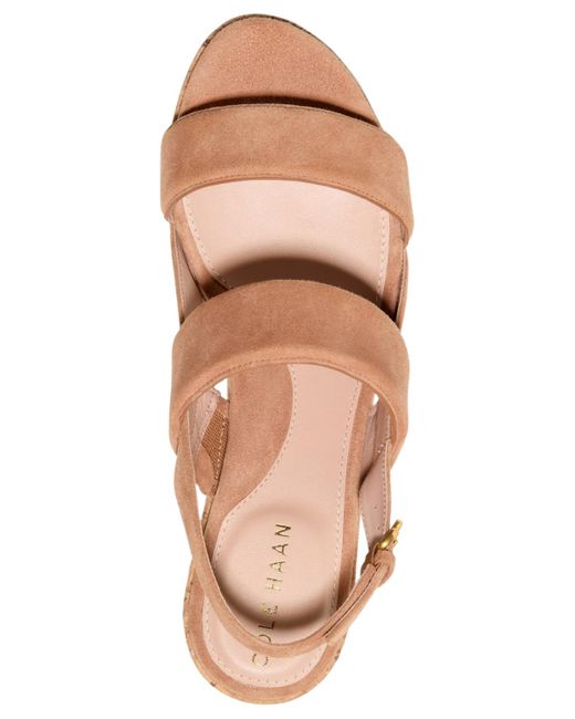 Cole Haan Brown Aislin Wedge Sandals