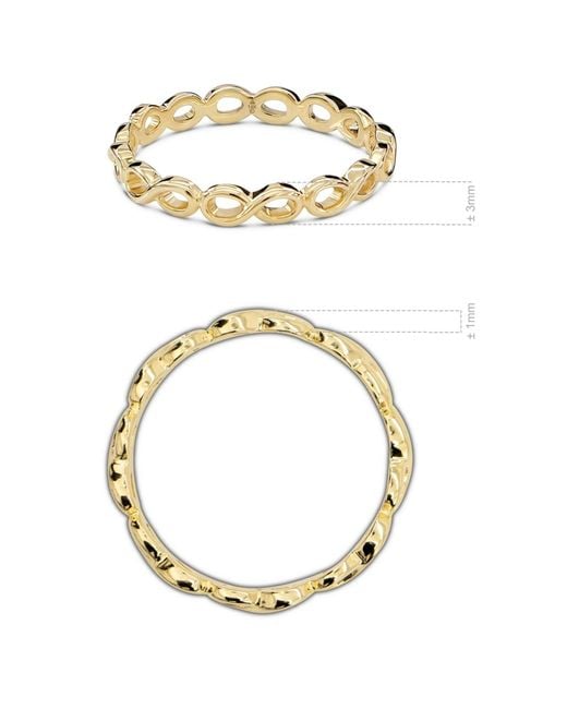 DEVATA Metallic Infinity Ring