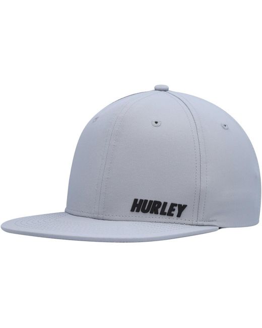 Hurley Gray Phantom Ridge Zipperback Adjustable Hat for men