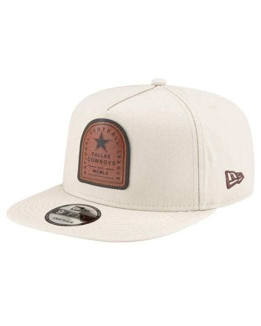 KTZ Natural Dallas Cowboys Premier 9fifty Snapback Hat for men