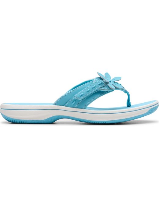 Clarks Blue Cloudsteppers Breeze Opal Sandals