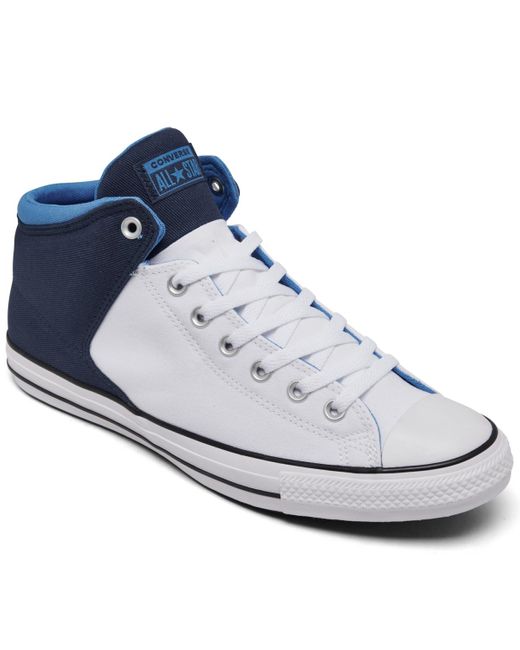 Converse White Chuck Taylor All Star Street High Top Casual Sneakers From Finish Line for men