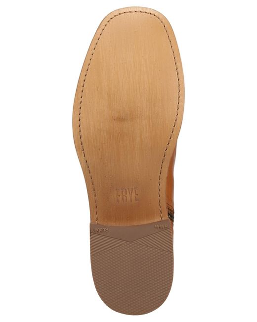 Frye Brown Campus Inside Zip Ankle Boots for men