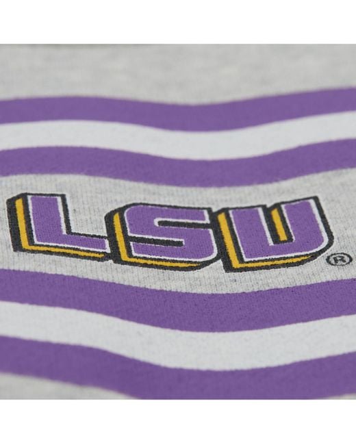 Mitchell & Ness Gray Lsu Tigers All Over Print Sweatshirt for men