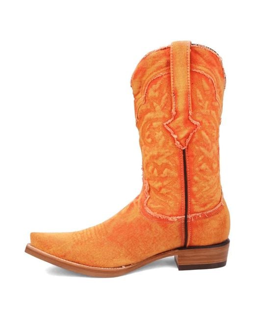 Dingo Orange Big Easy Denim Boot for men