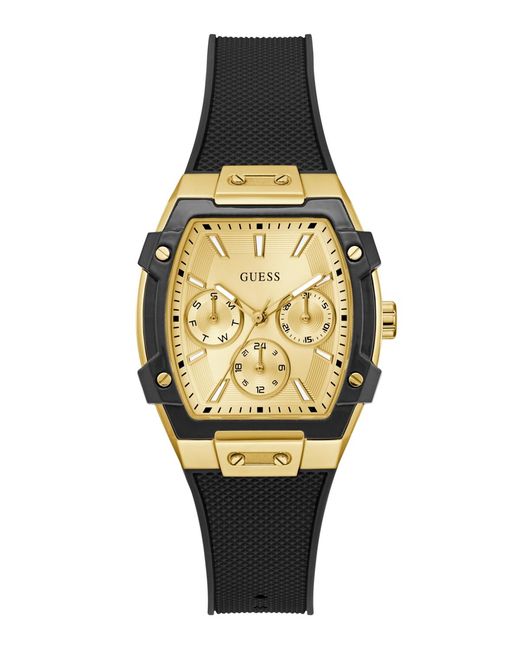Guess Metallic Black Multi-function Watch
