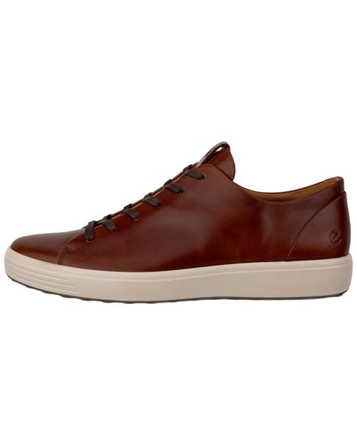 Ecco Brown Soft 7 Premier Sneaker for men