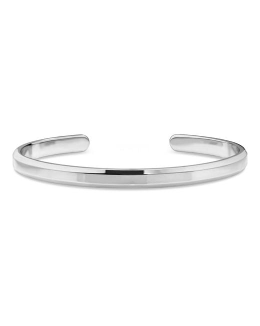 DEVATA White 5mm Cuff Bracelet