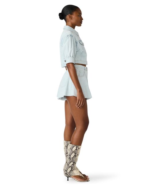 Steve Madden Blue Serafina Collared Jacket