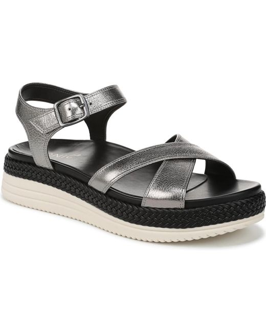 Vionic Black Mar Strappy Sandals
