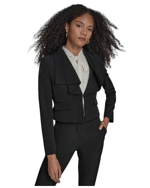 BCBGMAXAZRIA Gray Collar Long Sleeve Jacket