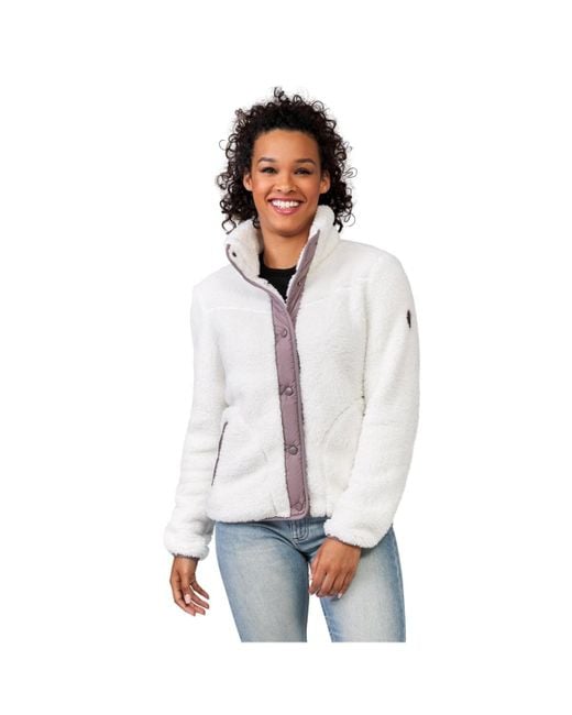 Free Country White Sherpa Butter Pile Jacket