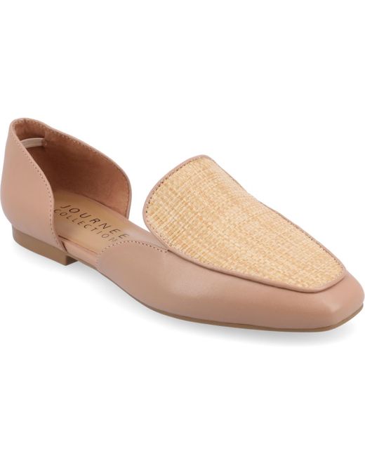 Journee Collection Brown Kennza Tru Comfort Cut Out Slip On Loafers