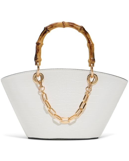 ALDO White Sicia Mini Satchel Bag