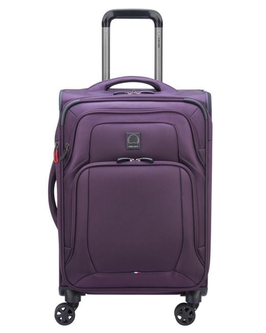 Delsey Purple Optimax Lite 21" Expandable Carry-on Suitcase