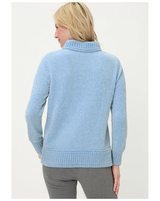 Olsen Blue Chenille Sweater