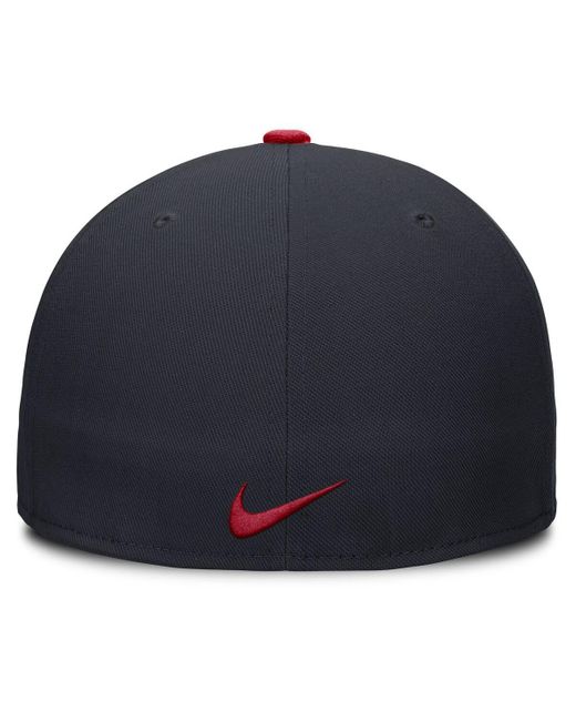 Nike Blue Atlanta Braves True Performance Fitted Hat for men