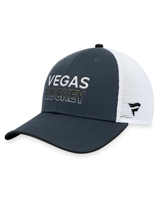 Fanatics Blue Vegas Golden Knights Authentic Pro Rink Trucker Adjustable Hat for men
