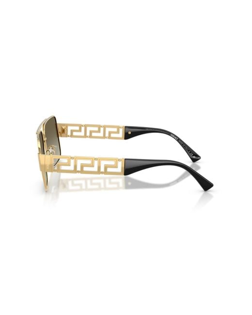 Versace Natural Rectangular Sunglasses for men