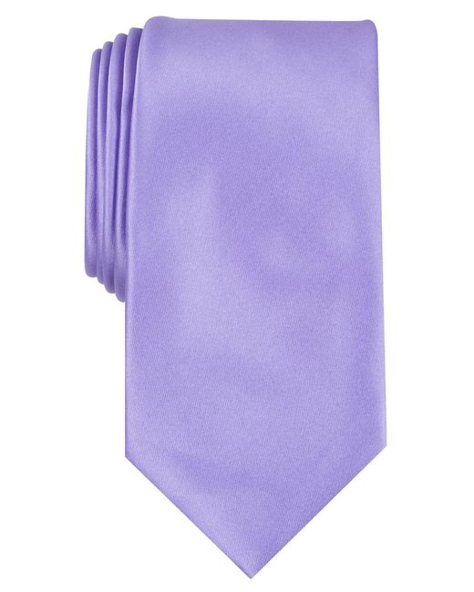 Perry Ellis Purple Satin Solid Tie for men