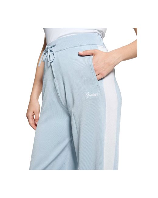 Guess Blue Side Stripe Pull-on Knit Pants