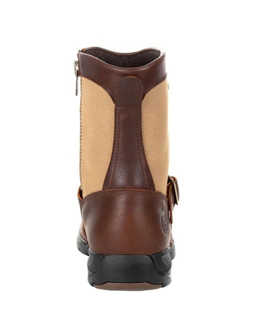 Georgia Boot Brown Athens Waterproof Side-zip Boot for men