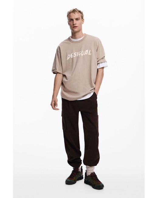 Desigual Black Long Pants for men