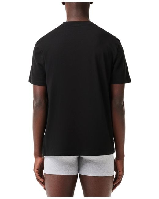 Lacoste Black Logo T Shirt for men