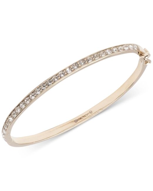 Givenchy Bracelet, Rose Gold-tone Silk Swarovski Element Bangle Bracelet in  Metallic | Lyst