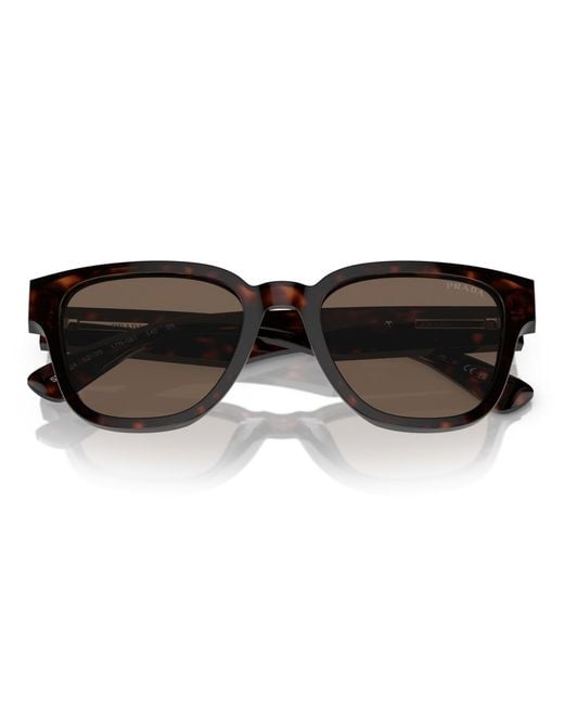 Prada Brown Round Sunglasses for men