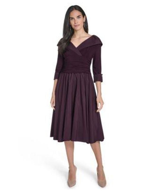 jessica howard women's mixed-media fit & flare midi dress Evening Gowns Jessica Howard Dresses Black Jessica Howard Women's Mixed-Media Fit Flare Midi Dress Navy