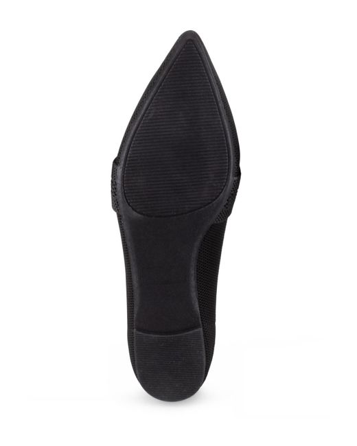 Tahari Black Montserrat Knit Slip-on Flats