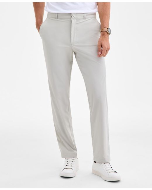 Alfani Gray Alfatech Lightweight Pants for men