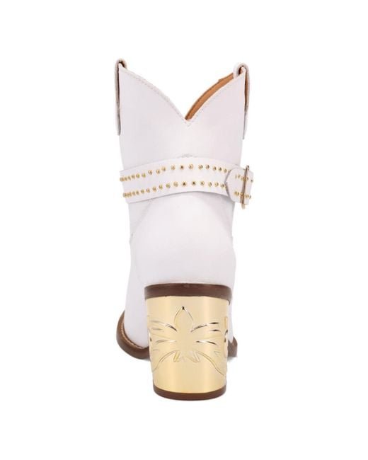 Dingo White Milano Leather Bootie