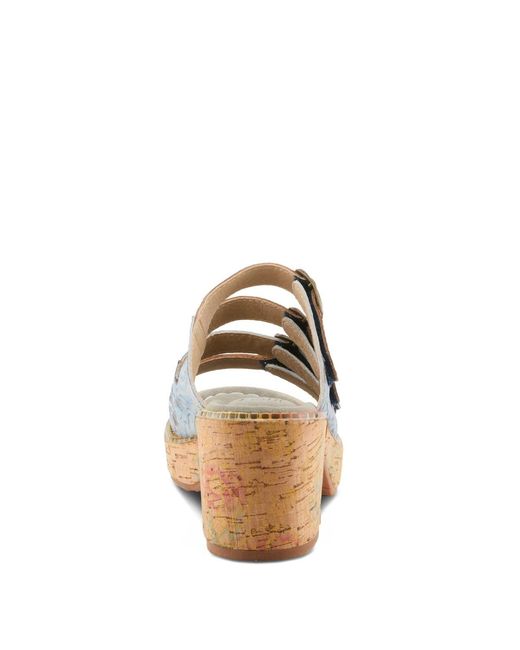 L'ARTISTE Multicolor Teetimer Platform Sandal