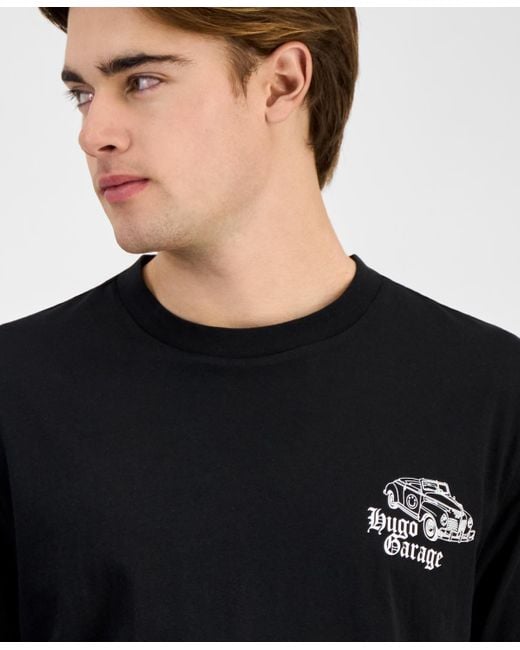 Boss Black Hugo By Natopu Regular-fit Graphic T-shirt for men