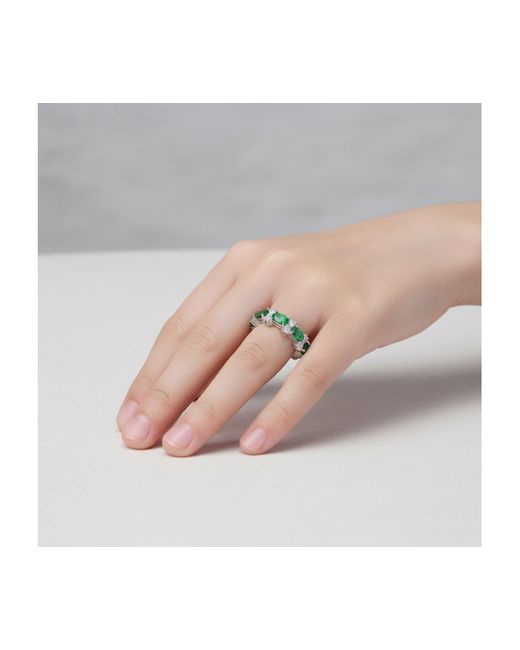 Genevive Jewelry Sterling Silver White Gold Plated