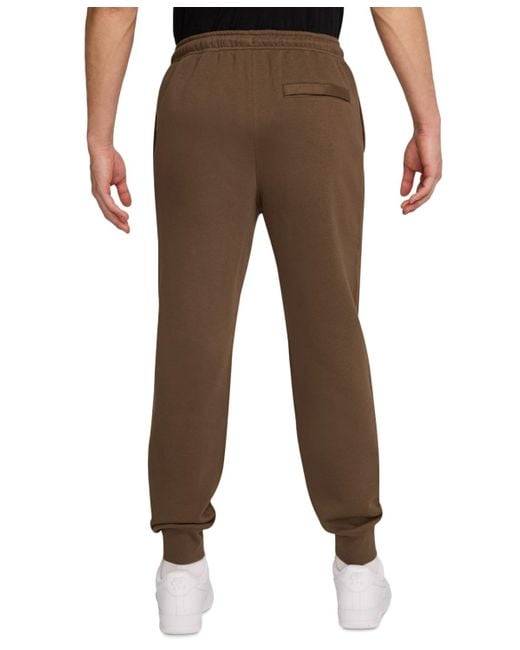 Nike Brown Club Fleece Drawstring joggers for men