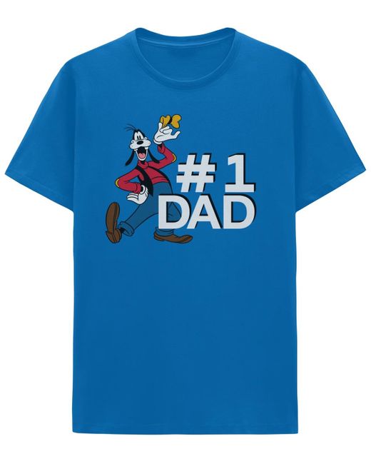 Hybrid Blue Goofy Dad Short Sleeves T-shirt for men