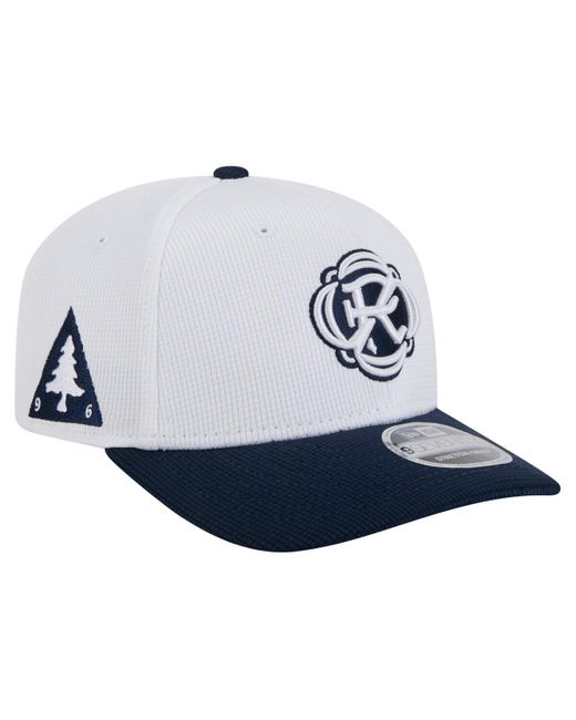 KTZ Blue White/navy New England Revolution 2025 Jersey Hook 9seventy Stretch-snap Hat for men