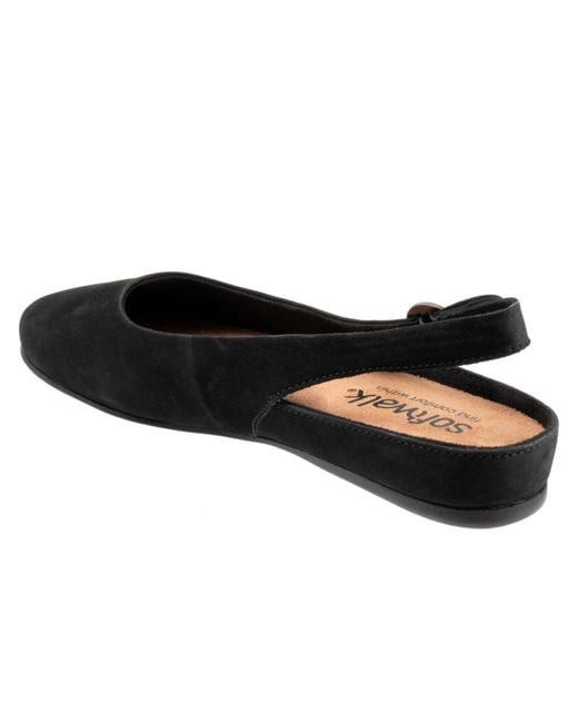 Softwalk® Black Sandy Flat