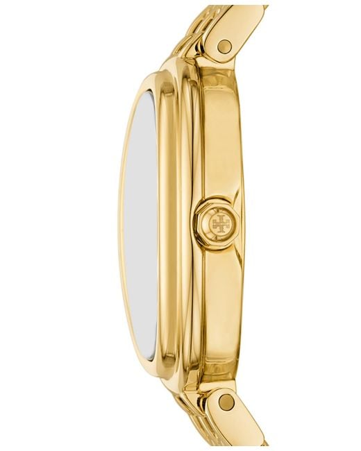 Tory Burch Metallic The Oval -tone Stainless Steel Bracelet Watch