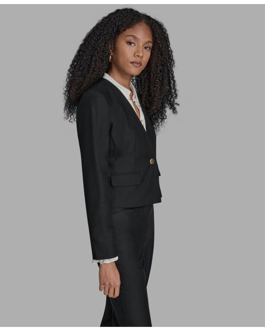 BCBGMAXAZRIA Gray Open Front Jacket