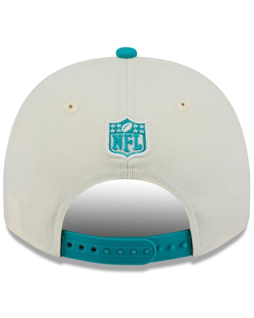 KTZ Blue Cream/aqua Miami Dolphins 2025 Nfl Draft A-frame 9fifty Snapback Hat for men